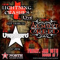 Unglued, Lightning Crashes and Almost Creed