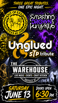 Unglued, Drown and Out of Exile live at the Warehouse