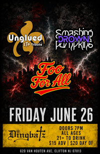 Unglued, Foo For All and Drown live at Dingbatz
