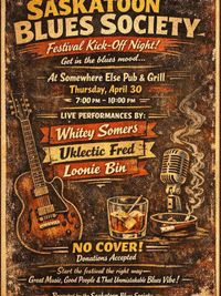 Whitey Somers Saskatoon Blues Festival Kickoff Night