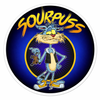 SourPuss 5" Round Vinyl Sticker 