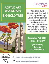Big Bold Trees Acrylic Art Workshop