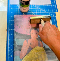 Artistic Portrait Prints with Gelli Plates