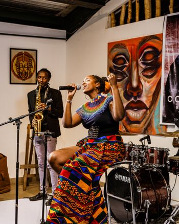 Macharia during her homecoming performance in Nairobi
