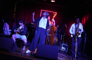 Macharia performing at Matt and Phreds
