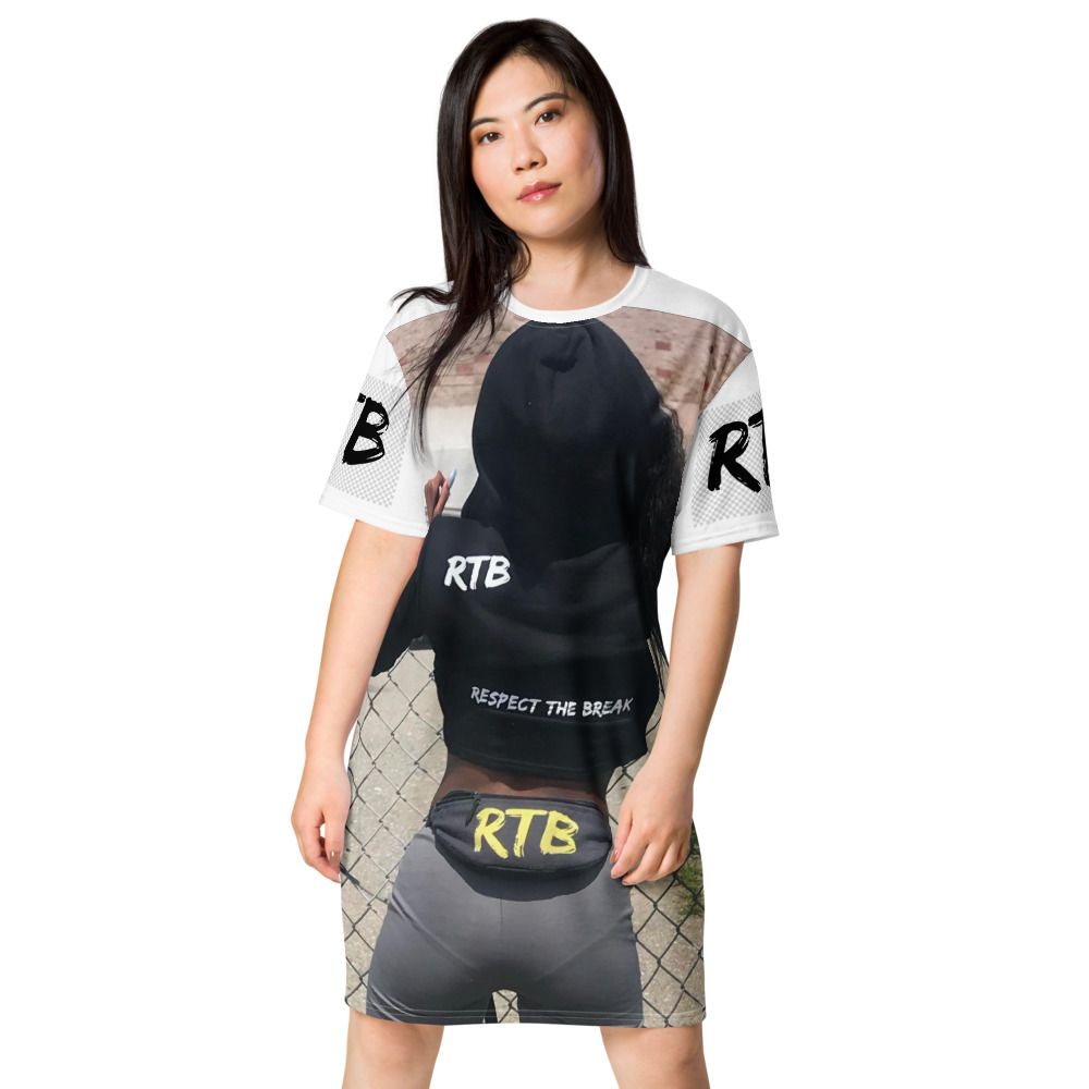 RTB All-Over Print T-Shirt Dress