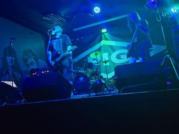 That time I opened for PIG at Lefty's in Des Moines. Kai Corey on bass here. Photo by Bethany Connor.
