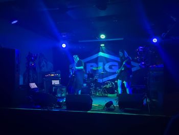 That time I opened for PIG at Lefty's in Des Moines. Kai Corey on bass here. Photo by Bethany Connor.
