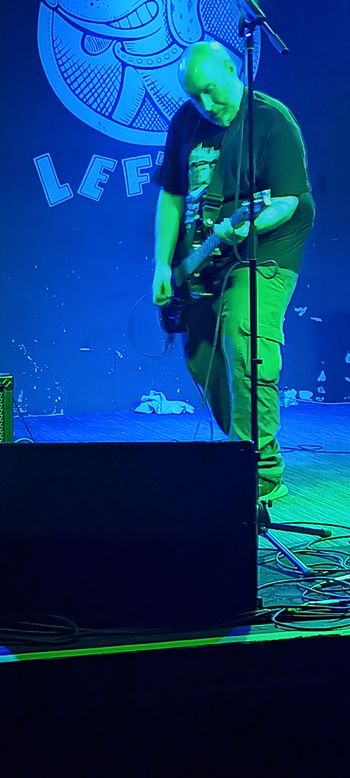 Playing solo at Lefty's in Des Moines. Photo Bethany Connor.
