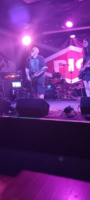 That time I opened for PIG at Lefty's in Des Moines. Kai Corey on bass here. Photo by Bethany Connor.
