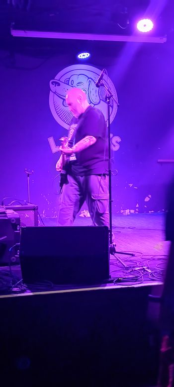 Playing solo at Lefty's in Des Moines. Photo Bethany Connor.
