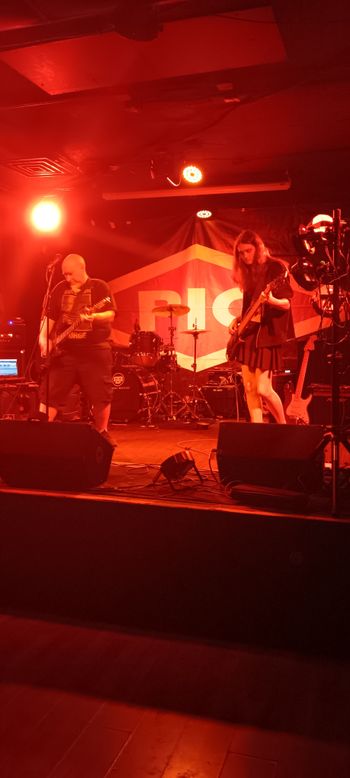That time I opened for PIG at Lefty's in Des Moines. Kai Corey on bass here. Photo by Bethany Connor.

