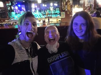 Ryan Lynch (Unitcode:Machine, and 1.2 million other bands), me and Kai, opening for PIG at Lefty's in Des Moines. Photo Ryan I think LOL!
