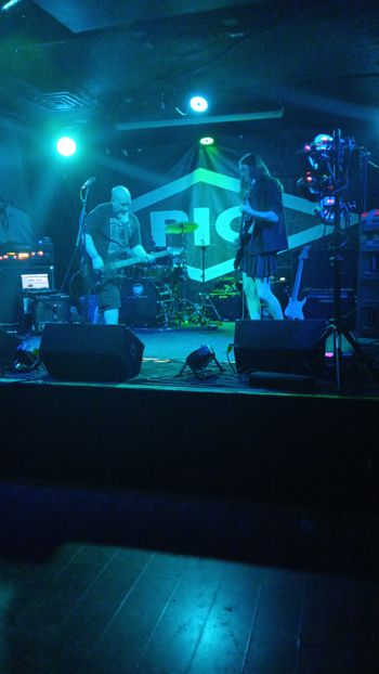 That time I opened for PIG at Lefty's in Des Moines. Kai Corey on bass here. Photo by Bethany Connor.
