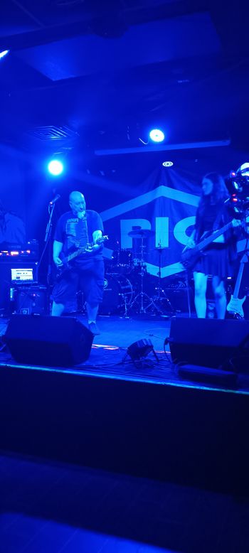 That time I opened for PIG at Lefty's in Des Moines. Kai Corey on bass here. Photo by Bethany Connor.
