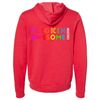 RED Frickin Awesome Rainbow Hoodie
