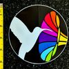 Hummingbird Rainbow Phonograph Sticker