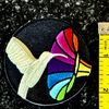 Hummingbird Rainbow Phonograph Sew-On Patch 