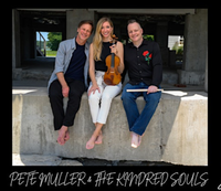 With Pete Muller and The Kindred Souls @ Caffe Lena (playing drums/guitar)