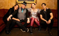 With Rachael Sage and The Sequins @ Town Crier Cafe (playing drums)