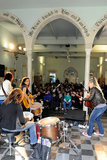 Outreach program at a school in Jerusalem
