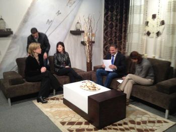 Kristen being interviewed on "Good Morning Palestine."
