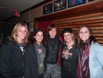 With Amy Ray of Indigo Girls at Eddie's Attic in Atlanta, GA
