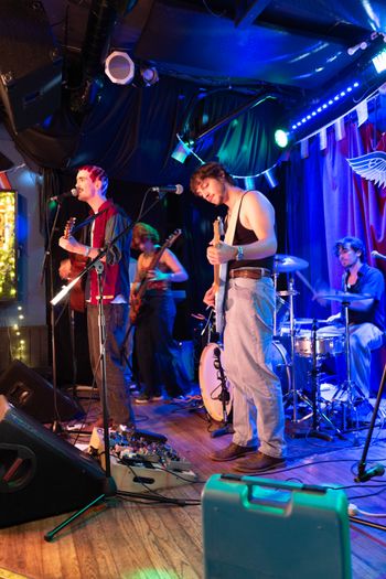 On the drums for Oscar Warnersmith at the Skylark Cafe, West Seattle
