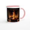 Rockin' around the Christmas fire - Ceramic Mug