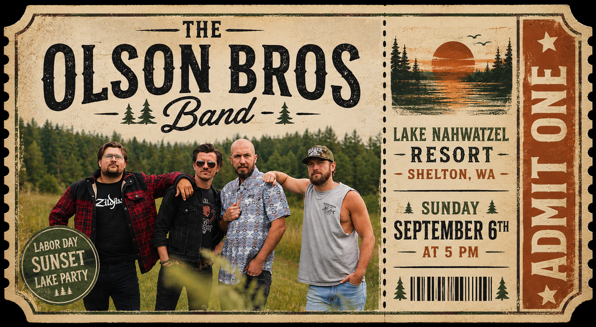 Lake Nahwatzel Ticket / Sept. 6th, 2026 (Shelton, WA)