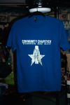 Blue- Silver Shimmer T- Shirt
