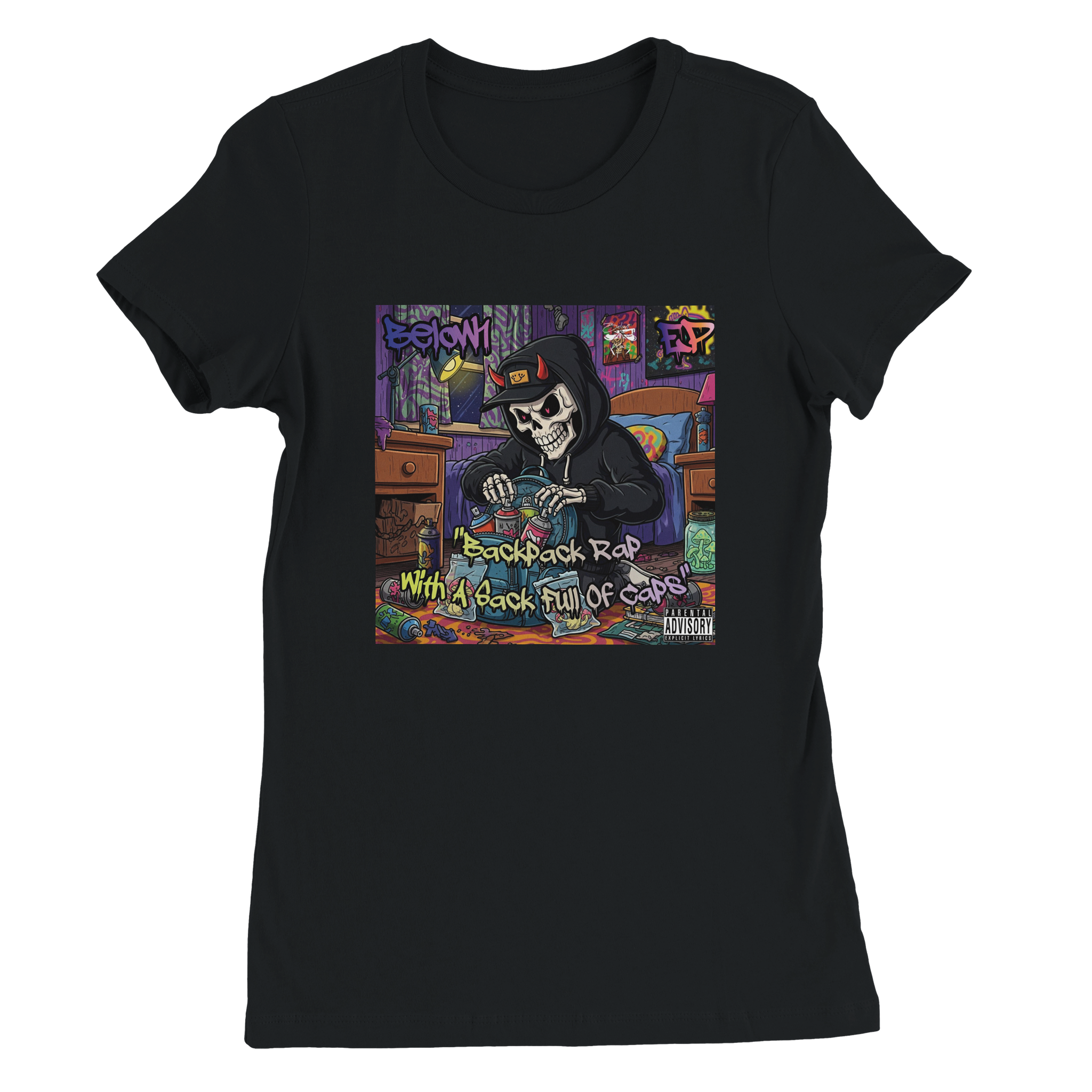 Backpack Rap With A Sack Full Of Caps - Women&rsquo;s Cut T-Shirt