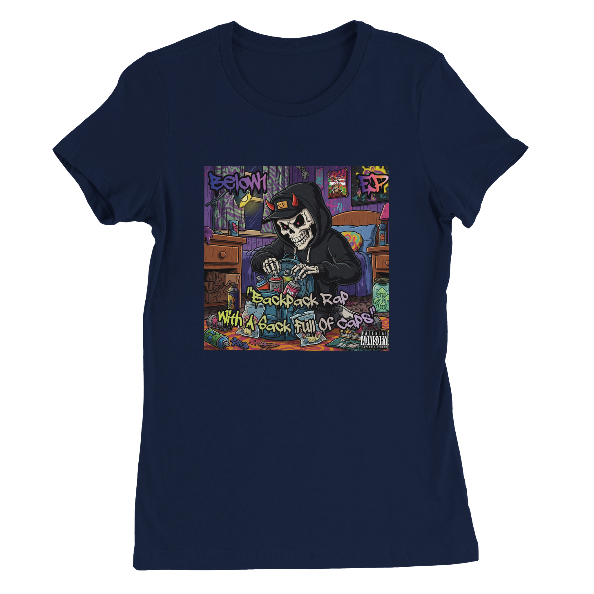 Backpack Rap With A Sack Full Of Caps - Women&rsquo;s Cut T-Shirt