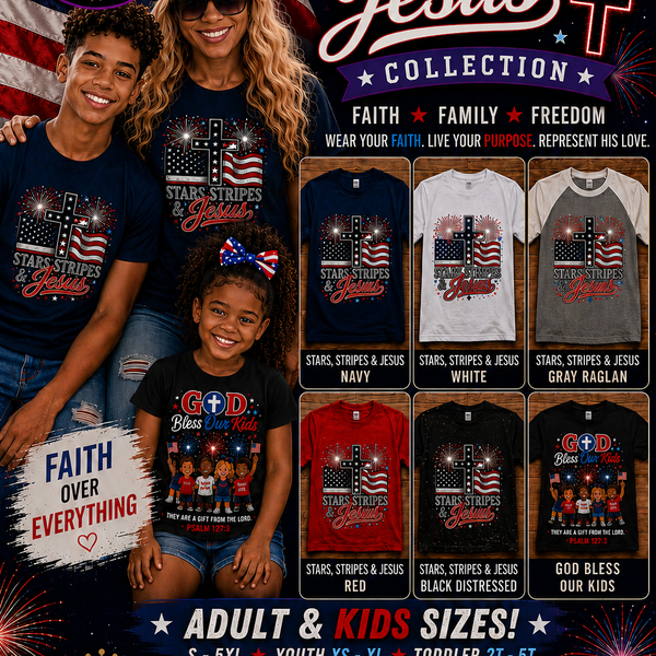 Stars Stripes & Jesus Kids Tee 