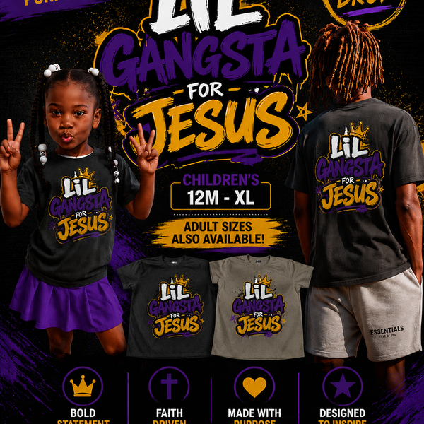 Lil Gangsta for Jesus Kids Tee 
