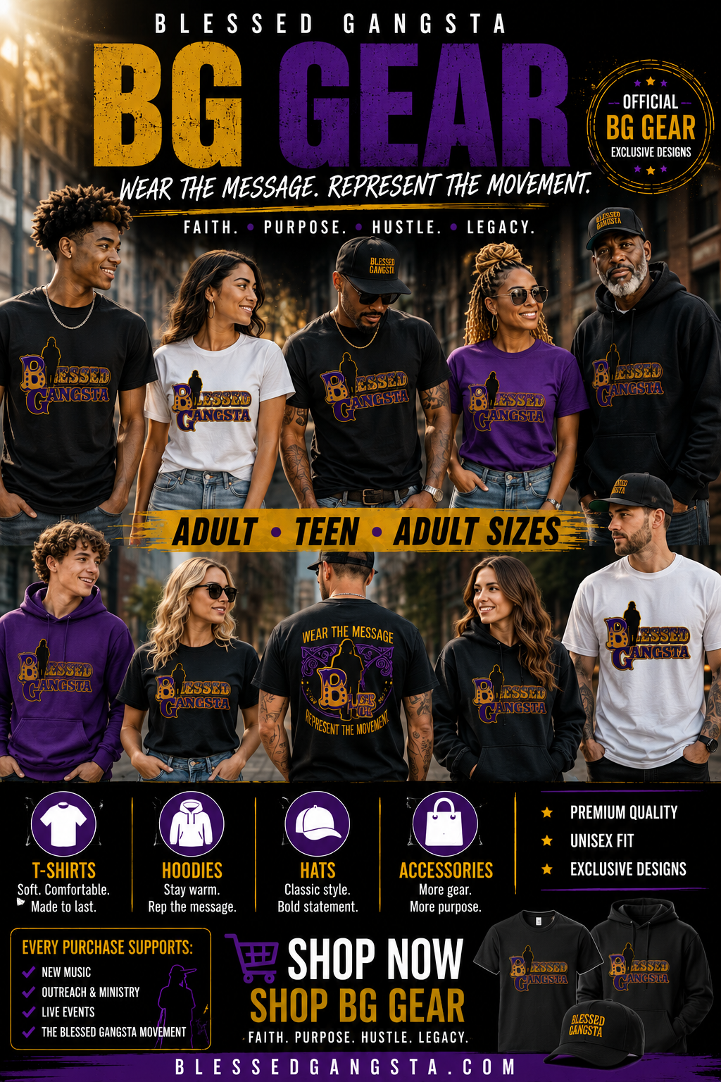 Blessed Gangsta Signature Tee