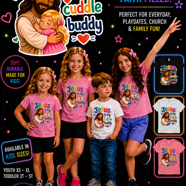 Jesus is my Cuddle Buddy Kids Tee