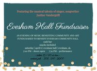 Fundraiser Concert for Evesham Community Hall