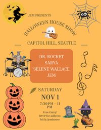 Dr. Rocket, Sarya, Selene Wallace, and Jem
