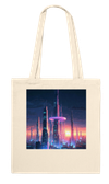 Neon Horizon Rise - Tote bag