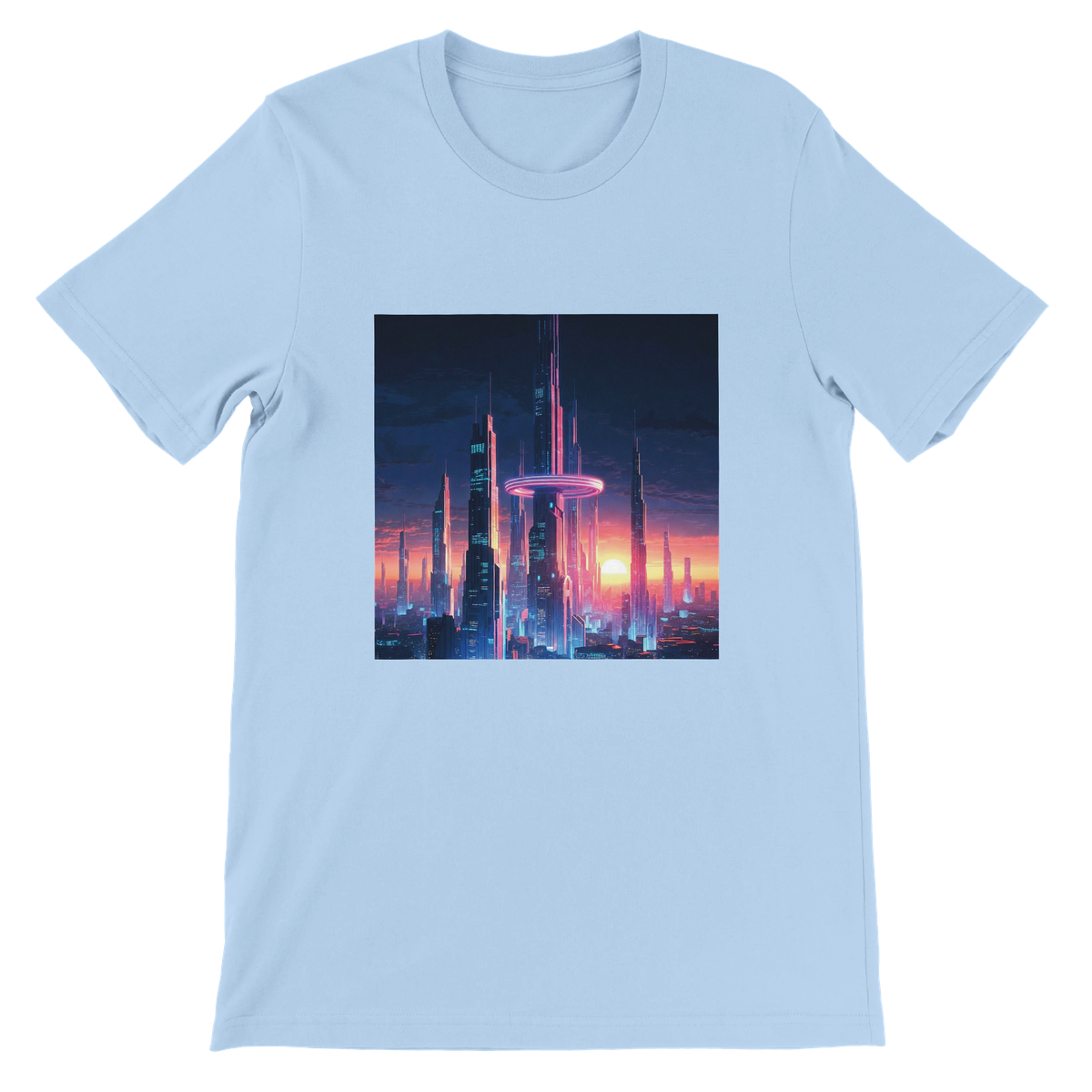 Neon Horizon Rise - Unisex T-Shirt