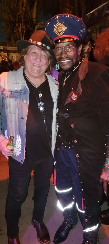 Richie with Willie Chambers of the Chambers Brothers

