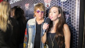 Richie being interviewed after performing his show "Glamarama" at the Whisky A Go Go Hollywood, CA
