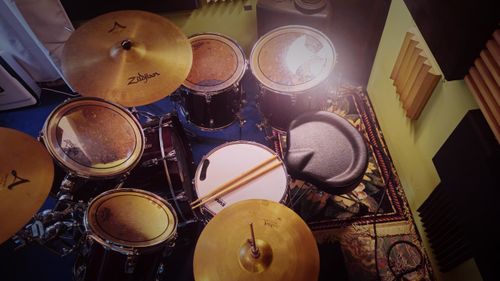 House drum kit at Splinter Studio PDX, available for client use at our recording studio.