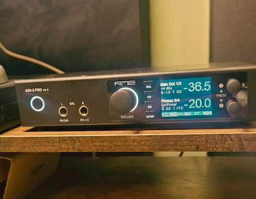 RME ADI2 Pro FS-R at Splinter Studio PDX in Portland, Oregon. Mastering grade conversion and monitoring. 