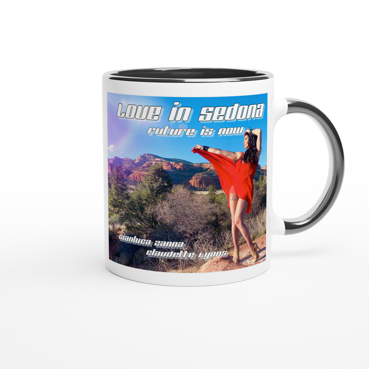 Love in Sedona (Future is Now) (feat. Claudette Lyons) - Ceramic Mug