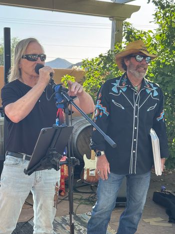 Ron Whitmore and Mike at the Album Release party
