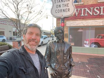 Standing on the corner of Winslow Arizona
