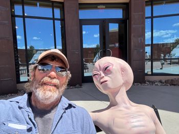 There are aliens.  It is Santa Fe after all.
