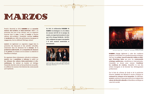 MARZOS about brochure